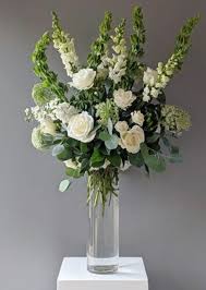 Awe inspiring tall vase of white cala lillies roses and hydrangeas in warwick ri petals florist gift. Event Collection Tall Vase Arrangement The Flower Alley