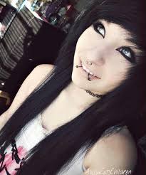Girls like emo boys alot because they think that dark hair and not talking alot is cool so if you are emo. Pin By Emily Ferg On Hair Black Emo Scene Hair Emo Hair Cute Emo Girls