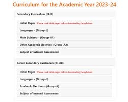 cbse syllabus 2024 25 for cl 6 7 8 9