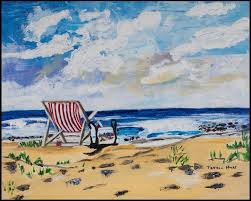 Beach Canvas Art Beach Day Painting