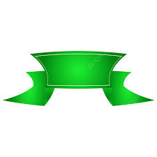 green ribbon banner clipart green