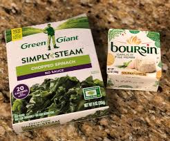 2 ing boursin creamed spinach