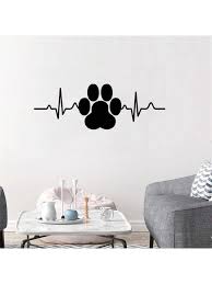 1pc Dog Paw Heartbeat Artistic Home