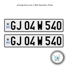 gujarat hsrp font ind number plates
