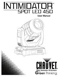 changing gobos chauvet spot led 450