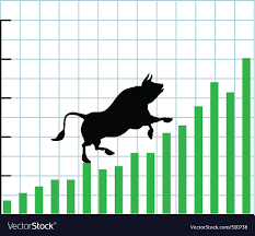 Up Bull Market Rise Bullish Stock Chart Graph