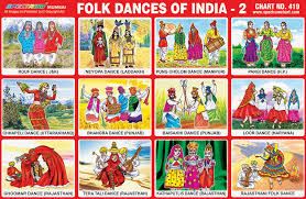 Spectrum Educational Charts Chart 419 Folk Dances Of India 2