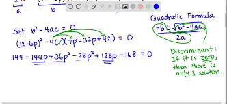 Parameter P Does The Given Equation