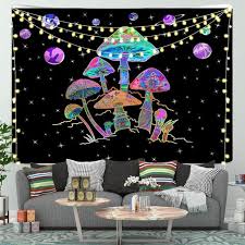 Psychedelic Mushroom Wall Tapestry