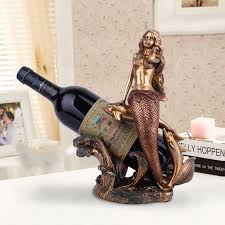 Wine Bottles Holder Mermaid Tabletop