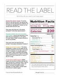 reading a food label in 3 steps food