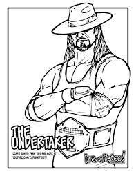 Wrestling coloring pages for boys printable free 10. How To Draw The Undertaker Novocom Top