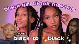 black tiktok makeup tutorial