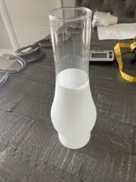 Frosted Glass Hurricane Lamp Glass