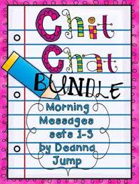 Chit Chat Morning Messages Bundle Aligned With Common Core