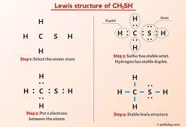ch3sh lewis structure in 6 steps with