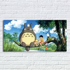 Maybe you would like to learn more about one of these? My Neighbor Totoro Wall Poster Hayao Miyazaki Anime Movie Posters Prints Cartoon Silk Canvas Art Pictures Kids Baby Room Decor Buy At The Price Of 1 98 In Aliexpress Com Imall Com