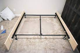 Metal Bed Frame Into An Upholstered Bed