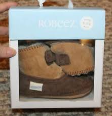 Details About New Baby Boys Robeez Soft Soles Galway Cozy Boots Crib Shoes Size 6 12 Mo