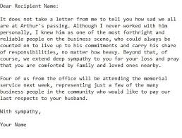 condolence letter to a colleague who
