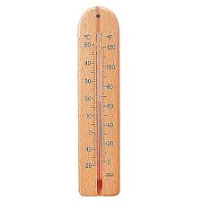 Wooden Garden Wall Thermometer Homebase