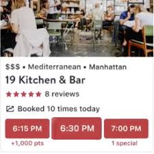 opentable dining reservation points