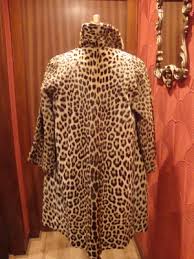 Genuine Leopard Skin Fur Coat Authentic