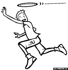 230 x 297 file type: The Frisbee Coloring Page Free The Frisbee Online Coloring