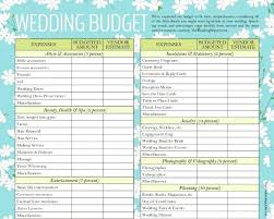 Wedding Cost Breakdown Spreadsheet Designed Wedding Budget Template