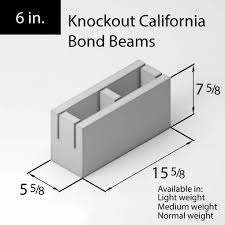 6 knockout california bond beams