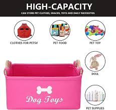 dog toy storage box with wooden