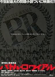 The book was first, and so the main battle royale article should cover the book, with links to the manga and film articles (and the film article should be battle royale (film) per the naming conventions. Battle Royale Film Wikipedia