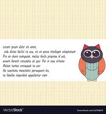 Owl Invitation Card Template