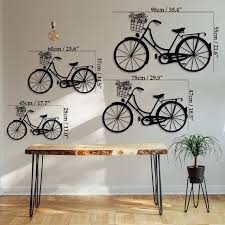 Bicycle Metal Wall Decor For Cyclist