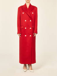 Girls Red Wool Coat Style