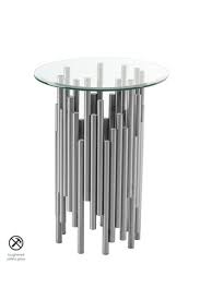 Rubell Silver Side Table My Furniture
