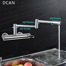 Premier copper products all in one dual mount copper 33 in 0 hole single basin kitchen sink with space for faucet in oil rubbed bronze. 2021 Wholesale Dcan Kitchen Sink Faucets Folding Faucet Stretch Folding Bathroom Kitchen Mixer Taps Deck Mounted Copper Faucet Kitchen Faucets From Copy02 66 85 Dhgate Com