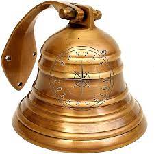 Solid Brass Ships Bell Wall Mountable
