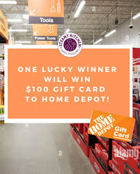 Home Depot 100 Gift Card Giveaway