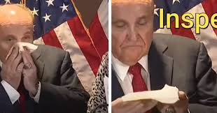 The perfect rudy giuliani sweating animated gif for your conversation. Did Rudy Giuliani Just Blow His Nose And Wipe It All Over His Face Eww Video