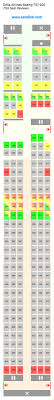 Delta Airlines Boeing 757 200 75h 752 Seat Map Airline