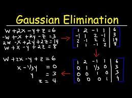 Gaussian Elimination With 4 Variables