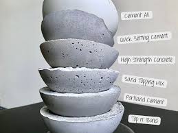 making cement and concrete crafts