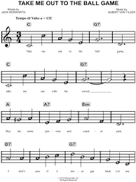 Sheet music is available for piano, voice, accordion and 25 others with 11 scorings and 3 notations in 6 genres. Albert Von Tilzer Take Me Out To The Ball Game Sheet Music For Beginners In C Major Download Print Sku Mn0128986