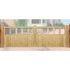 quorn wooden driveway garden gates