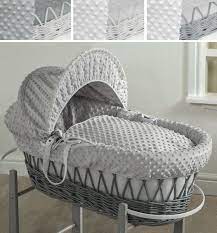 new luxury baby wicker moses basket