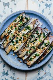 Vietnamese Grilled Razor Clams With Scallion Oil - Beyond Sweet ...