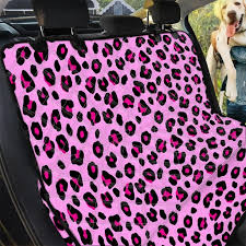 Pink Leopard Pet Car Seat Cover In 2023