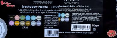 mua glitter ball palette swatches and