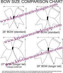 Km Designs Measure And Mock Bow Template Cheer Bows Diy Bow